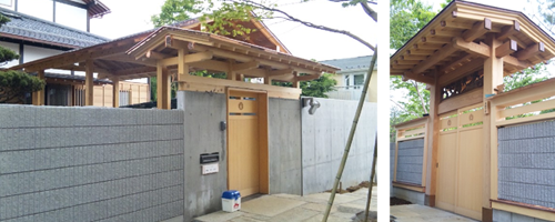 匠の技！ベテラン大工が造った冠木門【かぶきもん】-イメージ